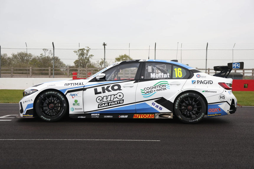 Spark Models LKQ Euro Car Parts with WSR No.16 BMW 330i BTCC - Aidan Moffat 1/43 Scale