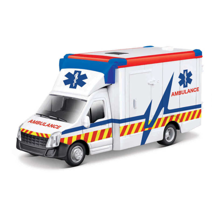 Bburago Municipal Vehicles Ambulance With Stretcher Toy