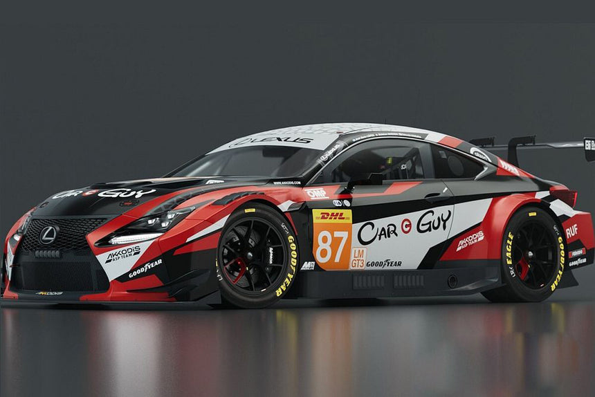 Spark Models Lexus RC Remote Control F GT3 No.87 AKKODIS ASP TEAM - Le Mans 24H 2024 - T. Kimura - E. Masson - J. Hawksworth 1/18 Scale