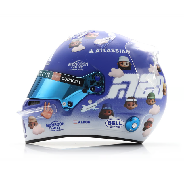 Spark Models F1 Williams Racing - Alexander Albon - British GP 2025 Mini Replica Helmet 1/5 Scale Model