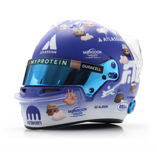 Spark Models F1 Williams Racing - Alexander Albon - British GP 2025 Mini Replica Helmet 1/5 Scale Model