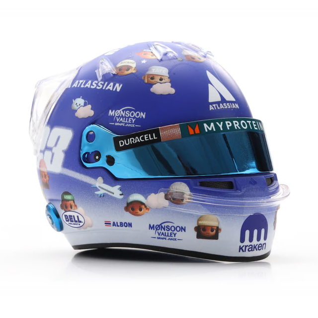 Spark Models F1 Williams Racing - Alexander Albon - British GP 2025 Mini Replica Helmet 1/5 Scale Model