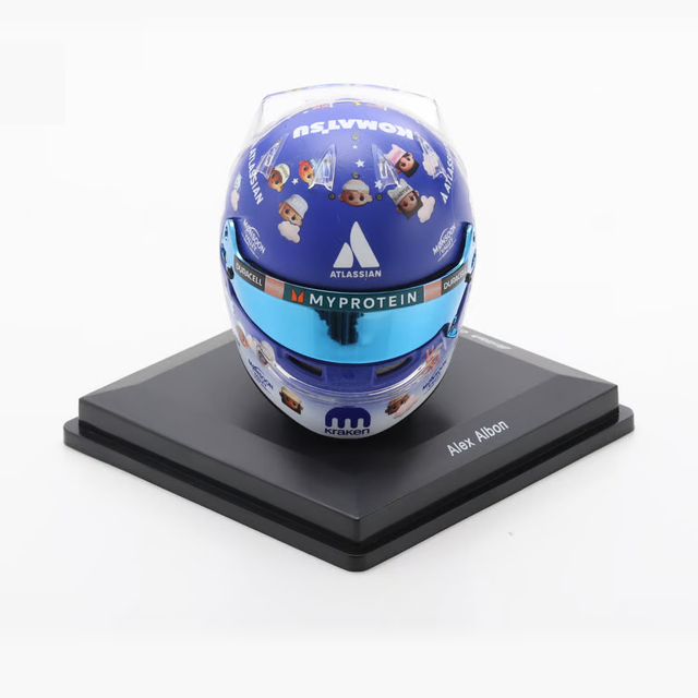 Spark Models F1 Williams Racing - Alexander Albon - British GP 2025 Mini Replica Helmet 1/5 Scale Model
