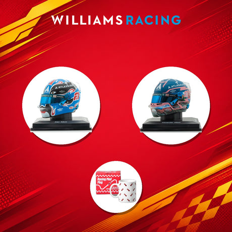 Alex Albon Williams F1 Mini Helmet Duo with mug