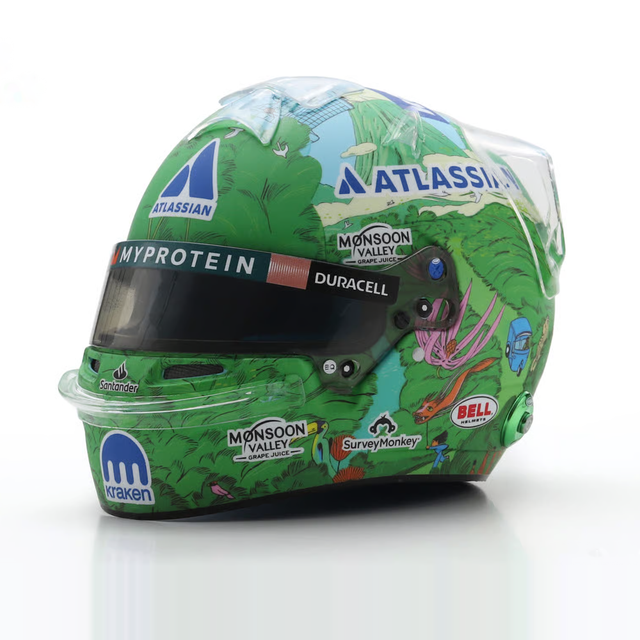 Spark Models F1 Williams Racing - Alexander Albon - Singapore GP 2025 1/5 Scale Mini Replica Helmet