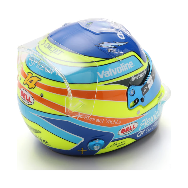 Spark Models F1 Aston Martin Aramco F1 Team - Fernando Alonso - 2026 1/5 Scale Mini Replica Helmet