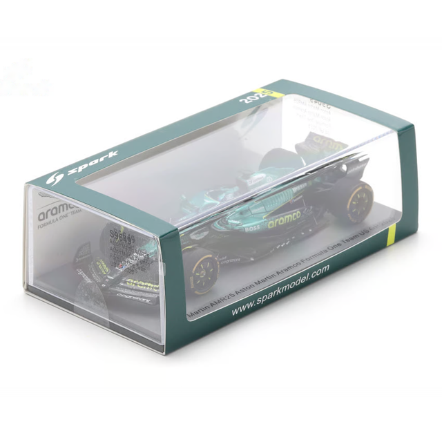 Spark Models F1 Aston Martin F1 AMR25 No.18 Aston Martin Aramco F1 Team - US GP 2025 - Lance Stroll 1/43 Scale Model