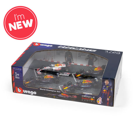 Bburago F1 Red Bull Racing F1 Team - Max Verstappen Champion Set of 4 Models 1/43 Scale