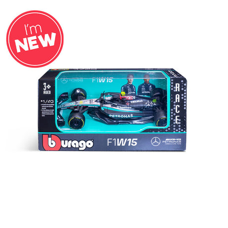 Bburago F1 Mercedes F1 Team - AMG W15 2024 - Lewis Hamilton 1/43 Scale