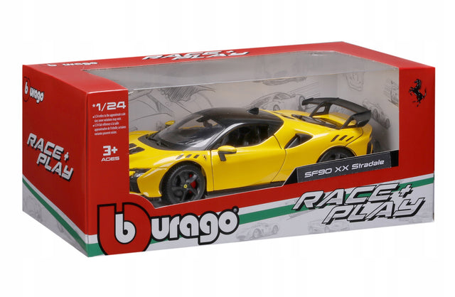 Bburago Ferrari Race And Play SF90 Stradale Aessetto Fiorano 1/24 Scale Model