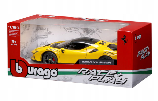 Bburago Ferrari Race And Play SF90 Stradale Aessetto Fiorano 1/24 Scale Model