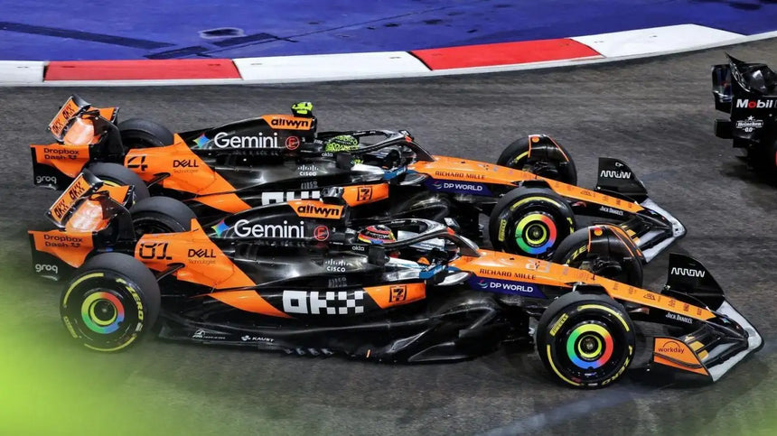 LookSmart F1 McLaren MCL39 No.4 & No.81 Formula 1 Constructors' Champion 2025 - Lando Norris & Oscar Piastri 1/43 Scale Model
