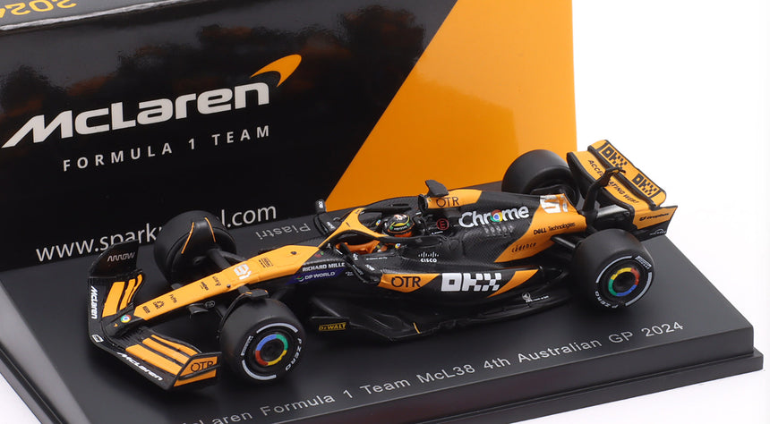 Spark Models F1 McLaren F1 Team MCL38 No.81 2024- Oscar Piastri 1/64 Scale Model