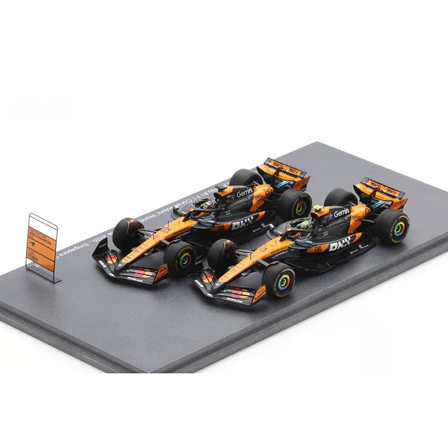 Spark F1 McLaren MCL39 No.4 & No.81 Formula 1 Constructors' Champion 2025 - Lando Norris & Oscar Piastri 1/43 Scale Model