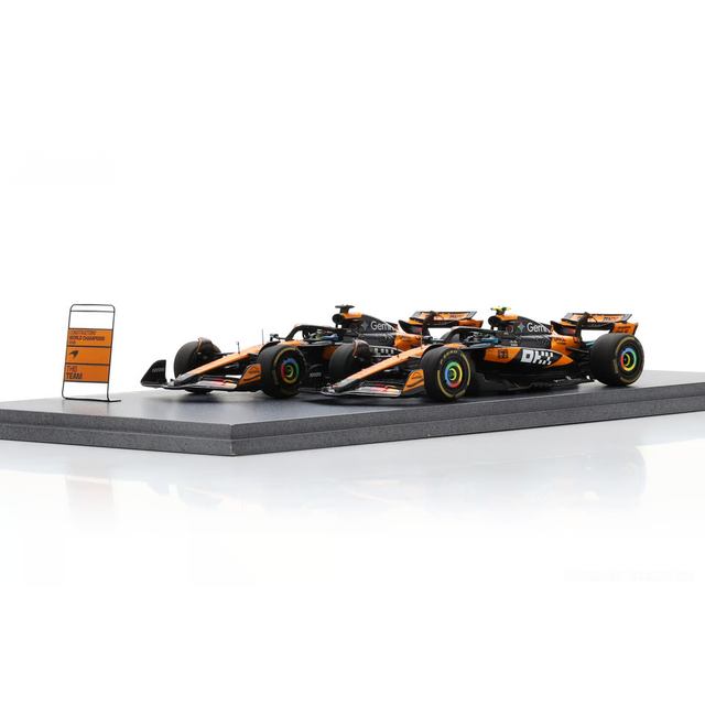 Spark F1 McLaren MCL39 No.4 & No.81 Formula 1 Constructors' Champion 2025 - Lando Norris & Oscar Piastri 1/43 Scale Model