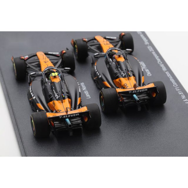 Spark F1 McLaren MCL39 No.4 & No.81 Formula 1 Constructors' Champion 2025 - Lando Norris & Oscar Piastri 1/43 Scale Model