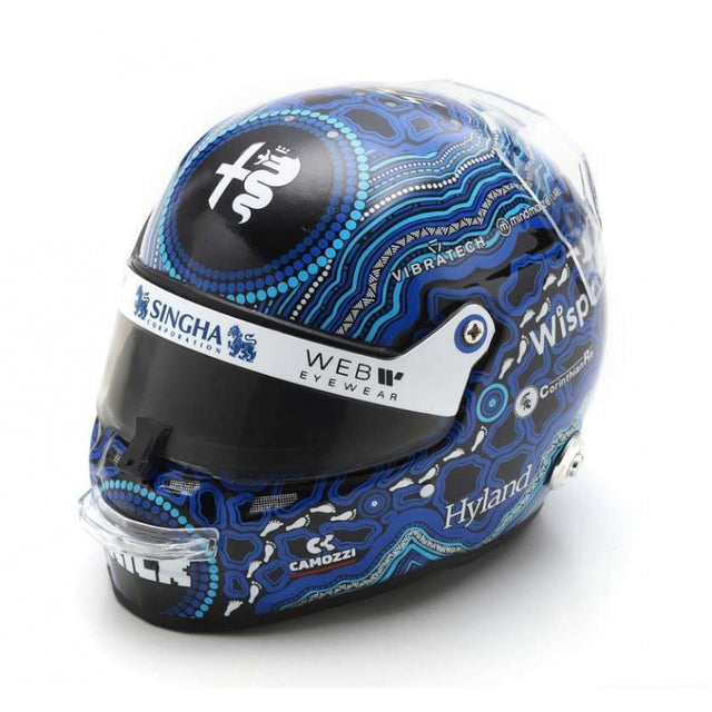 Spark Models F1 Alfa Romeo F1 Team Stake - Valtteri Bottas Australian GP 2023 1/5 Scale Mini Replica Helmet