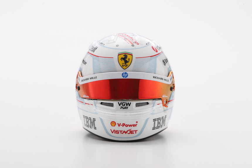 LookSmart F1 Charles Leclerc - Monaco GP 2025 - 2nd Place Mini Replica Helmet 1/5 Scale