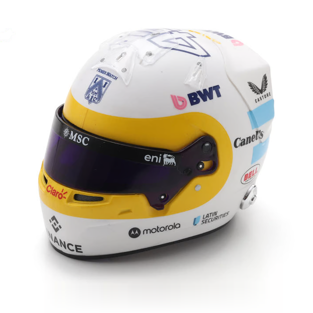Spark Models F1 BWT Alpine F1 Team - Franco Colapinto - US GP 2025 1/5 Scale Mini Replica Helmet