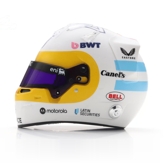 Spark Models F1 BWT Alpine F1 Team - Franco Colapinto - US GP 2025 1/5 Scale Mini Replica Helmet