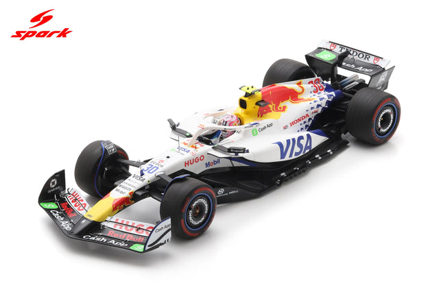 Spark Models F1 Racing Bulls VCARB 02 No.30 Visa Cash App Racing Bulls F1 Team 2025 - Liam Lawson - Japanese GP 2025 1/18 Scale Model