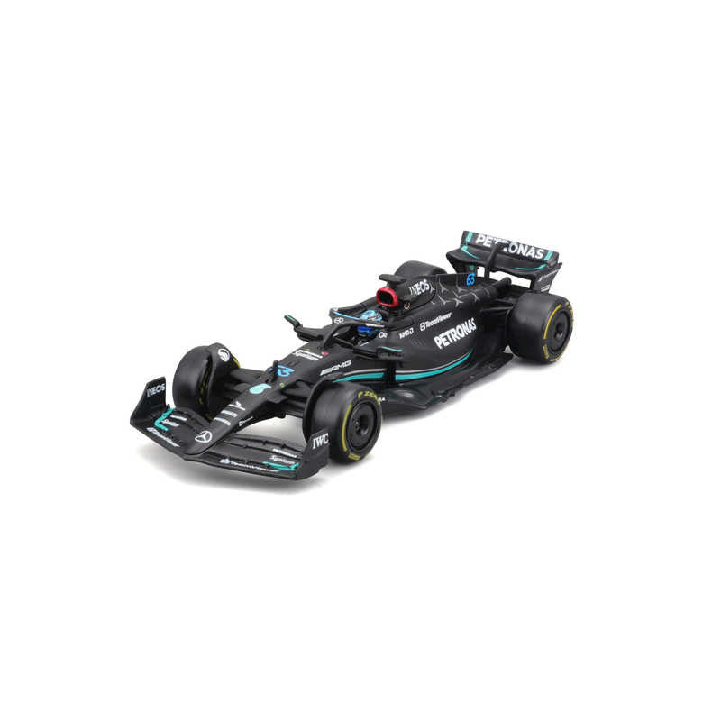 Bburago F1 Mercedes F1 Team - AMG PETRONAS W14 No.44 2023 with Helmet - Lewis Hamilton 1/43 Scale