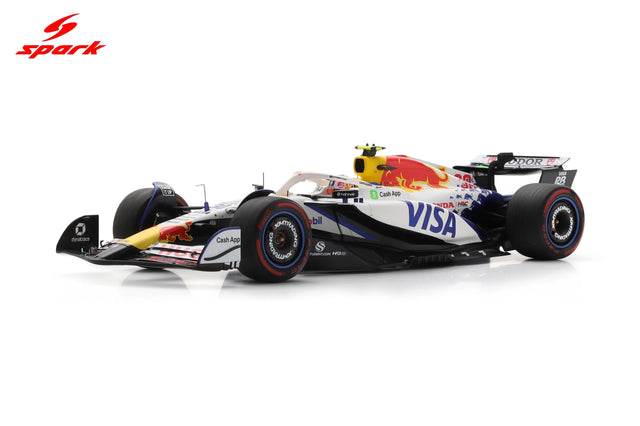 Spark Models F1 Racing Bulls VCARB 02 No.30 Visa Cash App Racing Bulls F1 Team 2025 - Liam Lawson - Japanese GP 2025 1/18 Scale Model