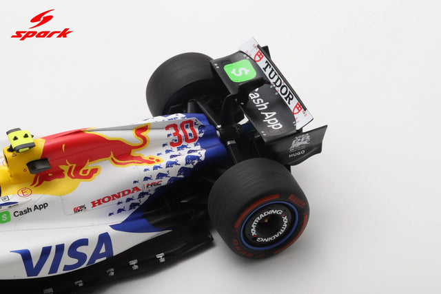 Spark Models F1 Racing Bulls VCARB 02 No.30 Visa Cash App Racing Bulls F1 Team 2025 - Liam Lawson - Japanese GP 2025 1/18 Scale Model