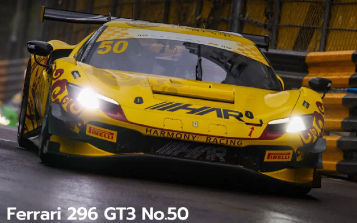 LookSmart Ferrari 296 GT3 No.50 Harmony Racing - Macau GT Cup - FIA GT World Cup 2024 - Ye Yifei 1/43 Scale