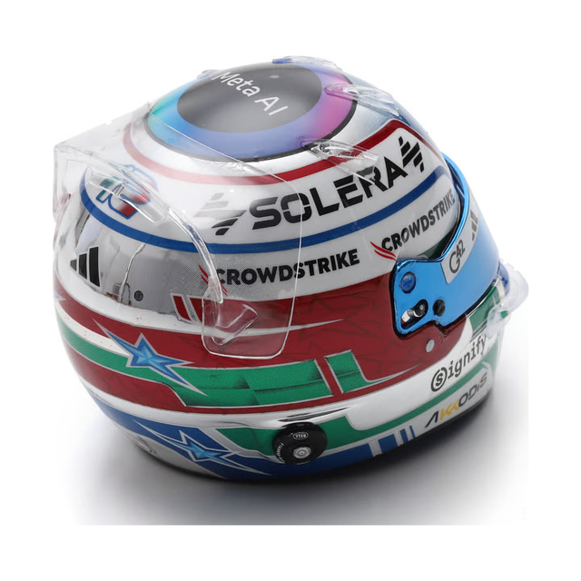 Spark Models F1 Mercedes-AMG PETRONAS F1 Team - Kimi Antonelli - Las Vegas GP 2025 1/5 Scale Mini Replica Helmet
