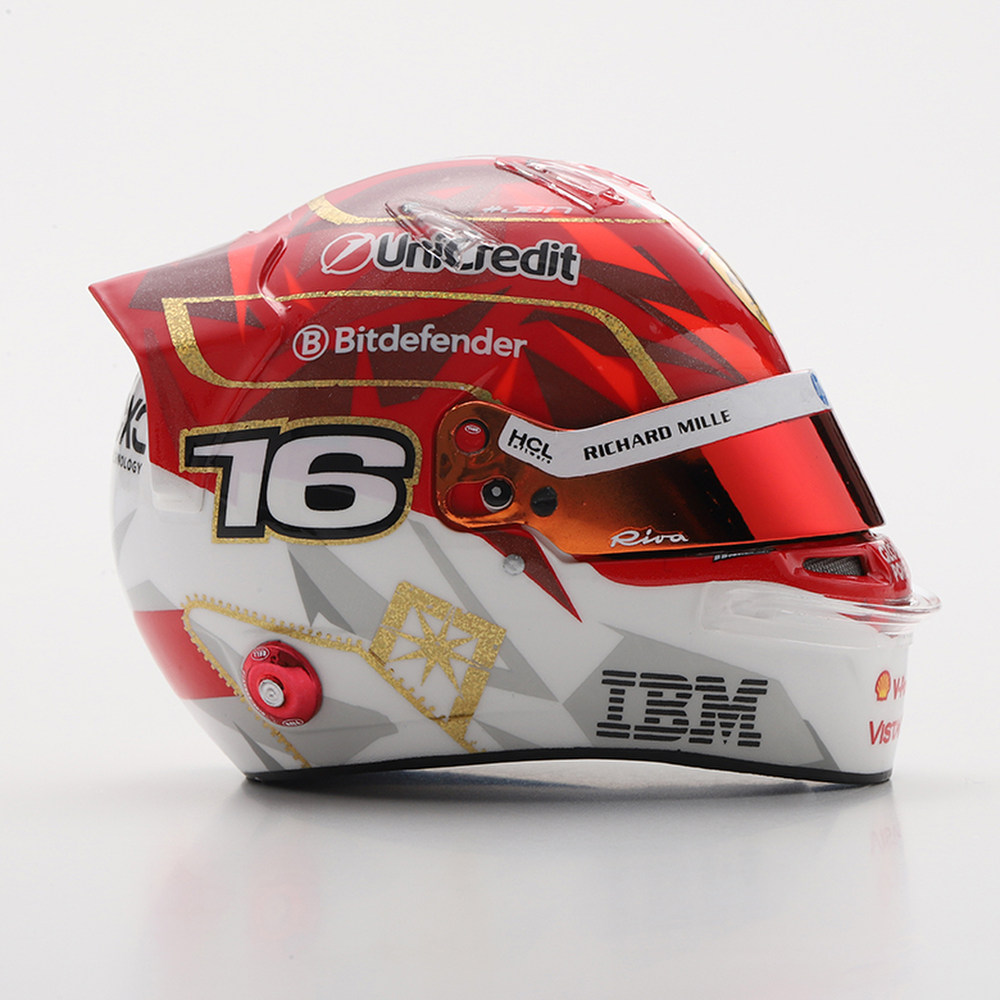 LookSmart F1 Charles Leclerc – Scuderia Ferrari HP La Vegas GP 2025 1/5 Scale Mini Replica Helmet