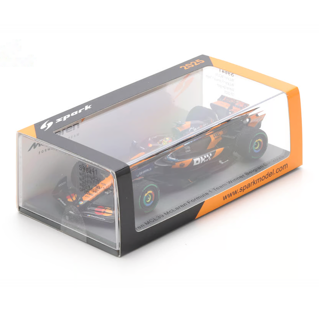 Spark Models F1 McLaren MCL39 No.81 McLaren F1 Team Winner Belgian GP 2025 Oscar Piastri 1/43 Scale Model