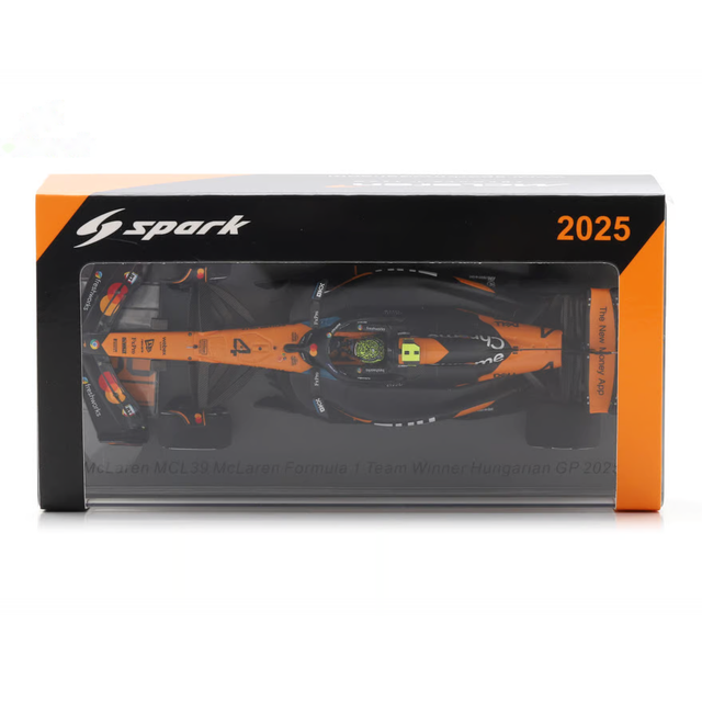 Spark Models F1 McLaren MCL39 No.4 McLaren F1 Team Winner Hungarian GP 2025 Lando Norris - McLaren 200GP 1/43 Scale Model