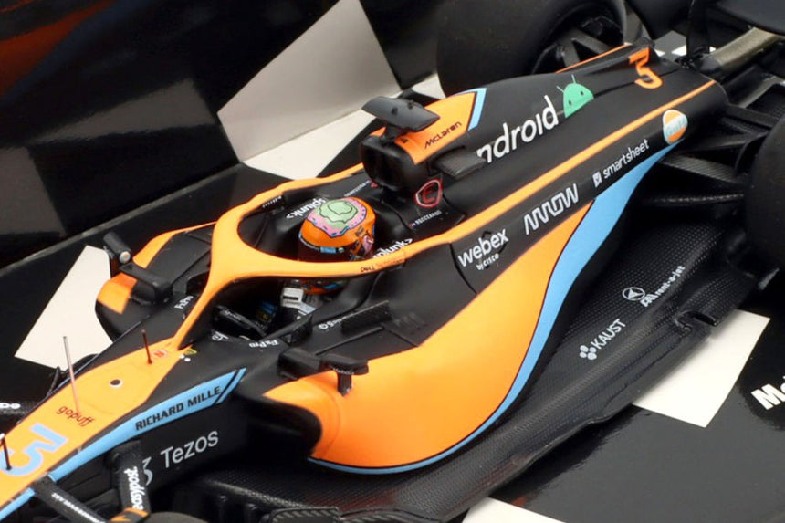 Minichamps F1 McLaren F1 Team MCL36 Daniel Ricciardo Bahrain GP 2022 1/43 Scale Model