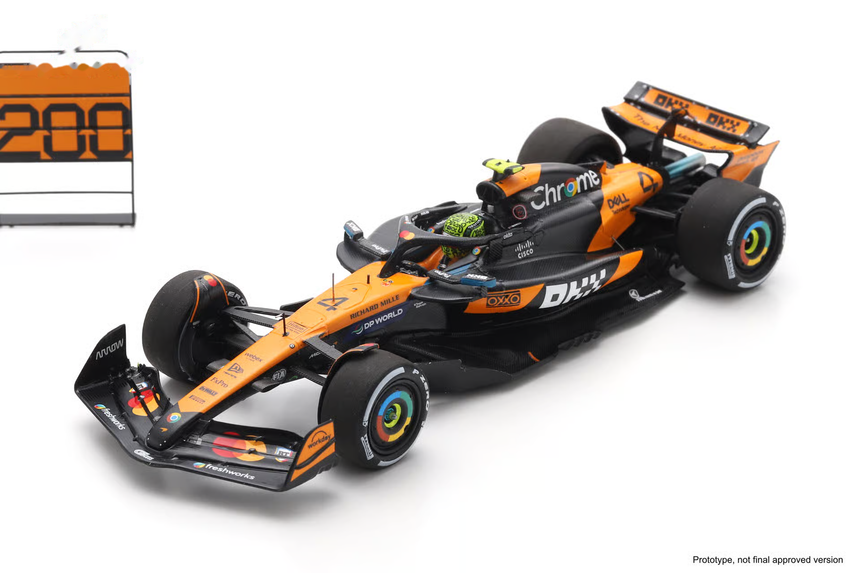 Spark Models F1 McLaren MCL39 No.4 McLaren F1 Team Winner Hungarian GP 2025 Lando Norris - McLaren 200GP 1/43 Scale Model