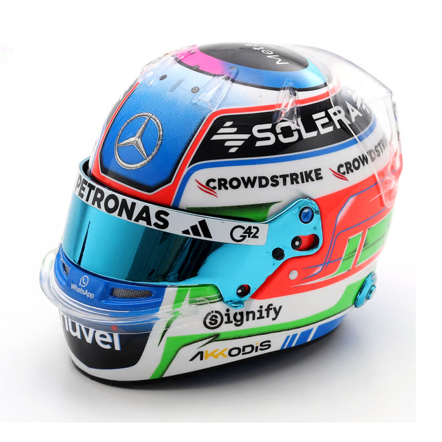 Spark Models F1 Mercedes-AMG PETRONAS F1 Team - Kimi Antonelli - US GP 2025 1/5 Scale Mini Replica Helmet