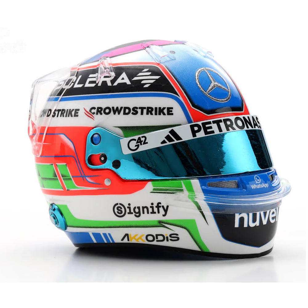 Spark Models F1 Mercedes-AMG PETRONAS F1 Team - Kimi Antonelli - US GP 2025 1/5 Scale Mini Replica Helmet