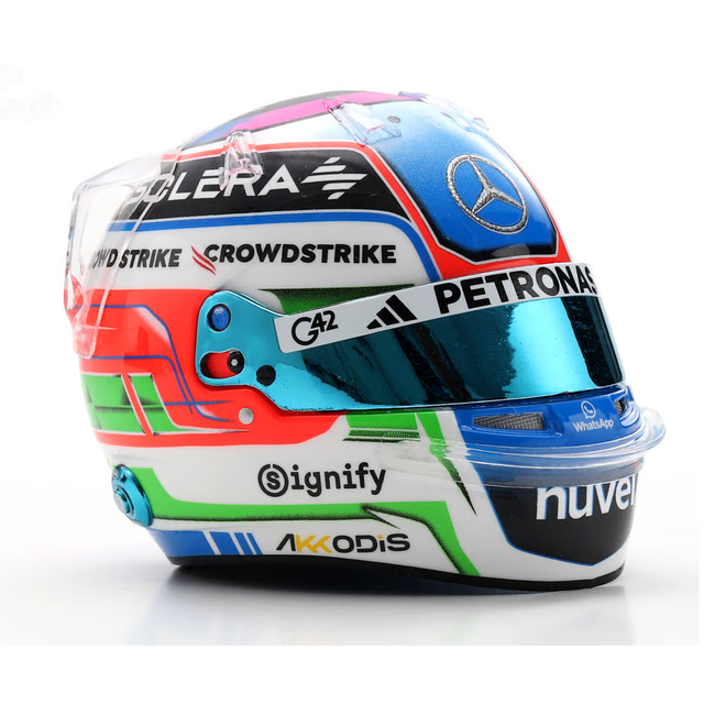 Spark Models F1 Mercedes-AMG PETRONAS F1 Team - Kimi Antonelli - US GP 2025 1/5 Scale Mini Replica Helmet