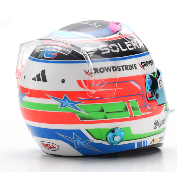 Spark Models F1 Mercedes-AMG PETRONAS F1 Team - Kimi Antonelli - US GP 2025 1/5 Scale Mini Replica Helmet