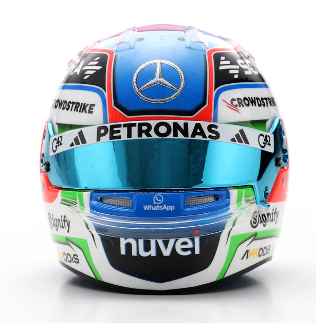 Spark Models F1 Mercedes-AMG PETRONAS F1 Team - Kimi Antonelli - US GP 2025 1/5 Scale Mini Replica Helmet