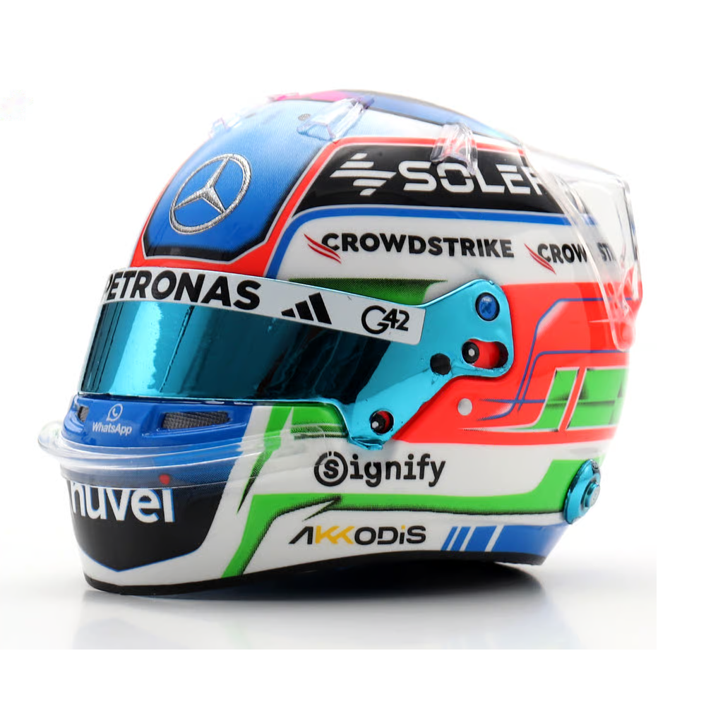 Spark Models F1 Mercedes-AMG PETRONAS F1 Team - Kimi Antonelli - US GP 2025 1/5 Scale Mini Replica Helmet