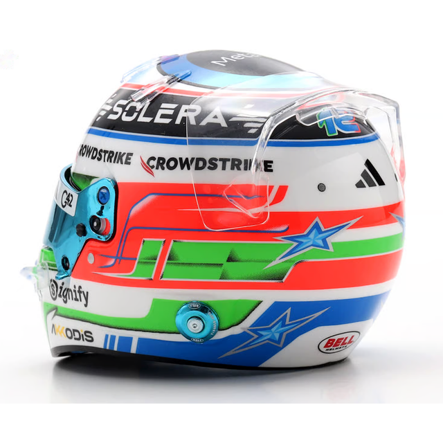 Spark Models F1 Mercedes-AMG PETRONAS F1 Team - Kimi Antonelli - US GP 2025 1/5 Scale Mini Replica Helmet