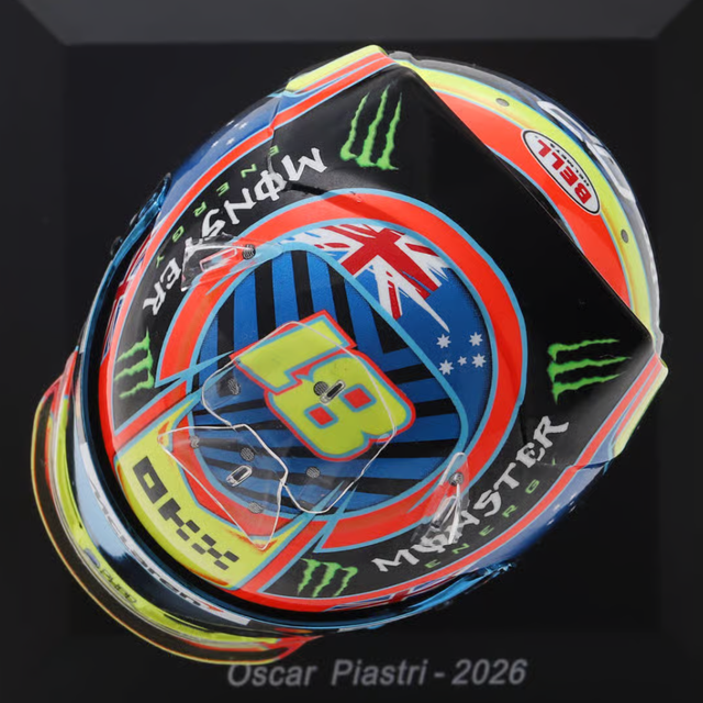 Spark Models F1 McLaren Mastercard F1 Team - Oscar Piastri - 2026 1/5 Scale Mini Replica Helmet
