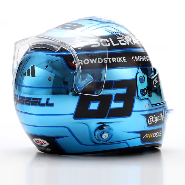 Spark Models F1 Mercedes-AMG PETRONAS F1 Team - George Russell - Singapore GP 2025 1/5 Scale Mini Replica Helmet