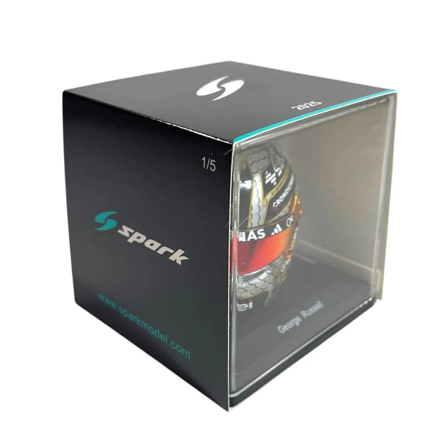 Spark Models F1 Mercedes-AMG PETRONAS F1 Team - George Russell - Chinese GP 2025 Mini Replica Helmet 1/5 Scale