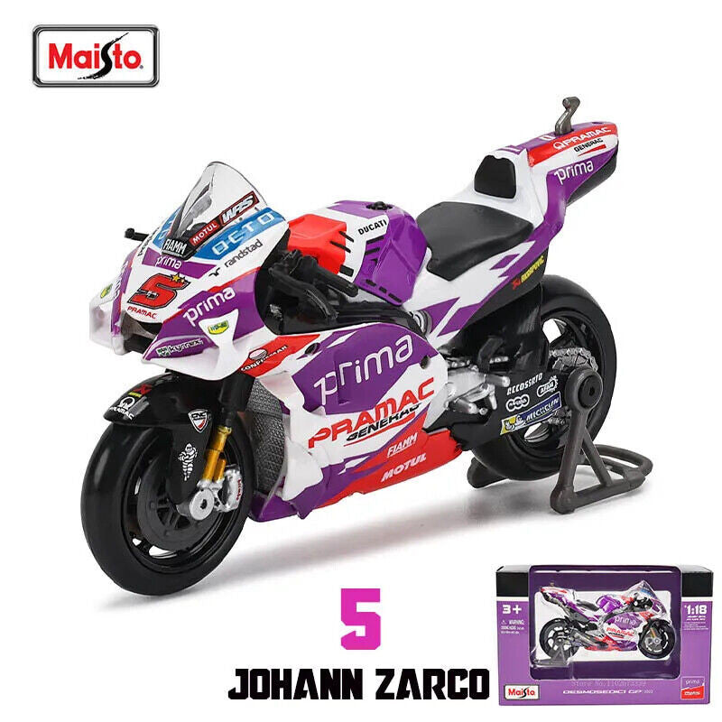 Maisto 2022 GP Racing Ducati Pramac Racing (#5 Zarco ) 1/18 Model