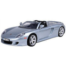Motormax Porsche Carrera GT Silver Blue Metallic 1/18 Scale