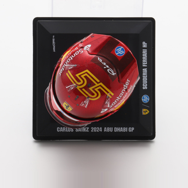 LookSmart F1 Carlos Sainz - Abu Dhabi GP 2024 Mini Replica Helmet 1/5 Scale Model