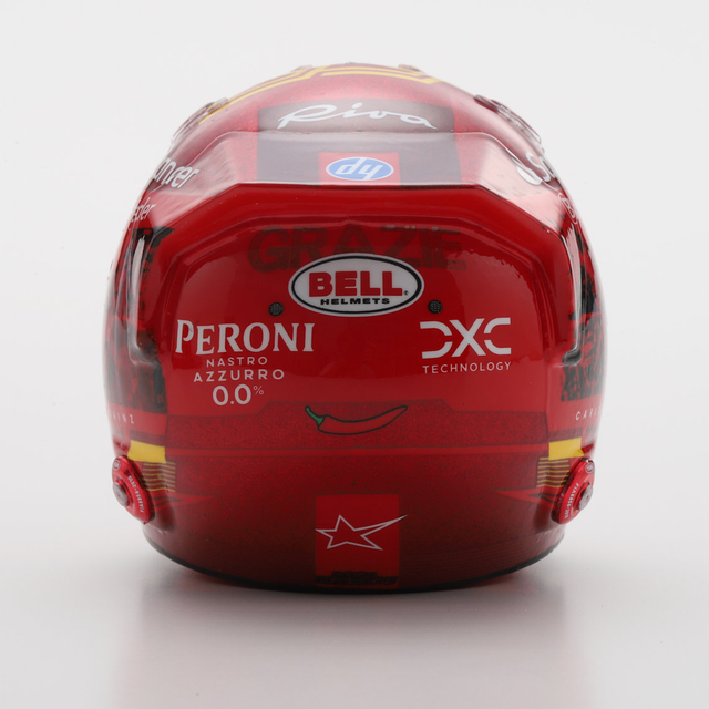 LookSmart F1 Carlos Sainz - Abu Dhabi GP 2024 Mini Replica Helmet 1/5 Scale Model