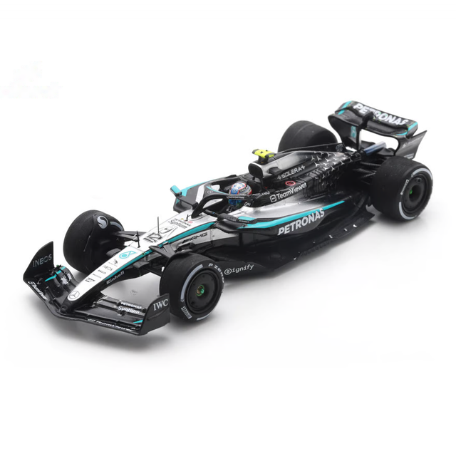 Spark Models F1 Mercedes F1 Team W16 No.12 Mercedes-AMG PETRONAS 4th Azerbaijan GP 2025 Kimi Antonelli 1/43 Scale Model